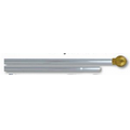 Gold Anodized Finish Aluminum Plain Display Pole (5')